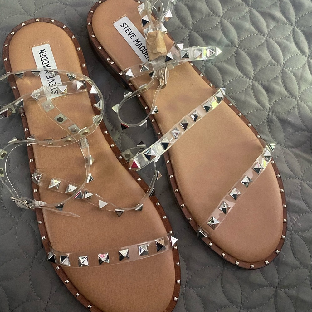 Brand new Steve Madden studded sandals